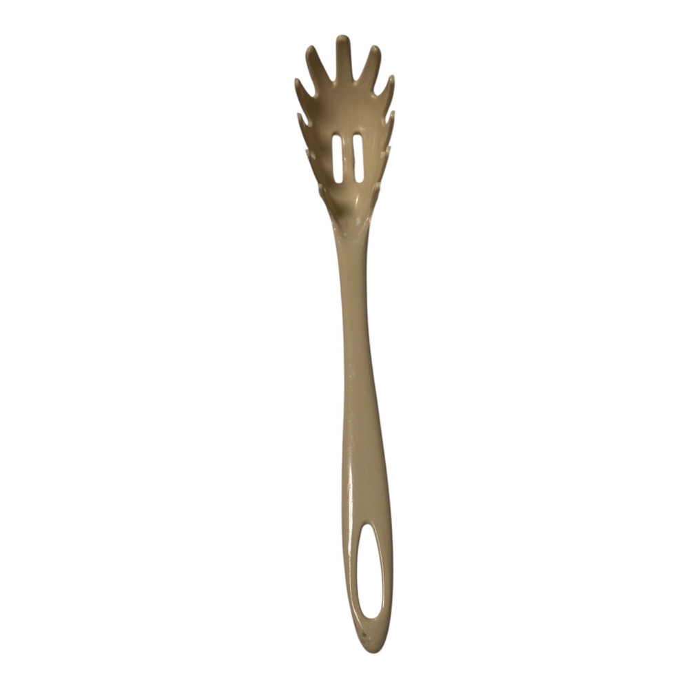 Ensar Corp Spaghetti Server Utensil Beige Plastic Made in USA Kitchen Tool